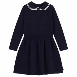 Enfant Petit Bateau Robes, Combinaisons*Robe Pull Col Claudine Coton Bio |