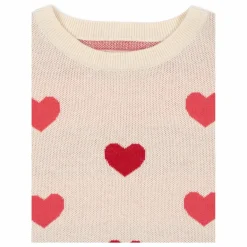 Konges Sløjd Robe Pull Lapis Cœurs Coton Bio ||Enfant Robes, Combinaisons|Robes