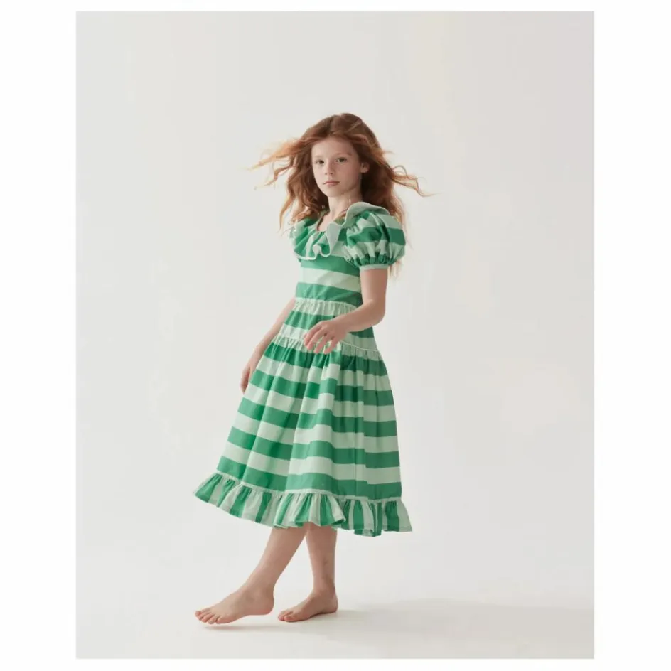 The Middle Daughter Robe Rayée Popeline de Coton ||Enfant Robes, Combinaisons