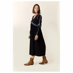 Discount Leon & Harper Robe Reeta Lad | Noir