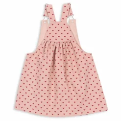 Enfant Konges Sløjd Robes, Combinaisons|Robes*Robe Salopette Nola Cœurs Coton Bio |