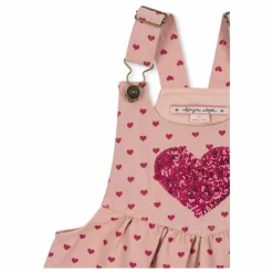 Enfant Konges Sløjd Robes, Combinaisons|Robes*Robe Salopette Nola Cœurs Coton Bio |