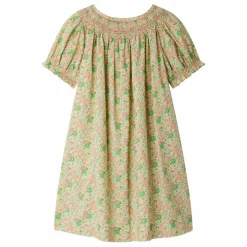 Enfant Bonpoint Robes, Combinaisons*Robe Smockée Jarah Liberty Coton Bio |