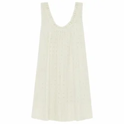 Peony Robe Summer Brodée | Blanc