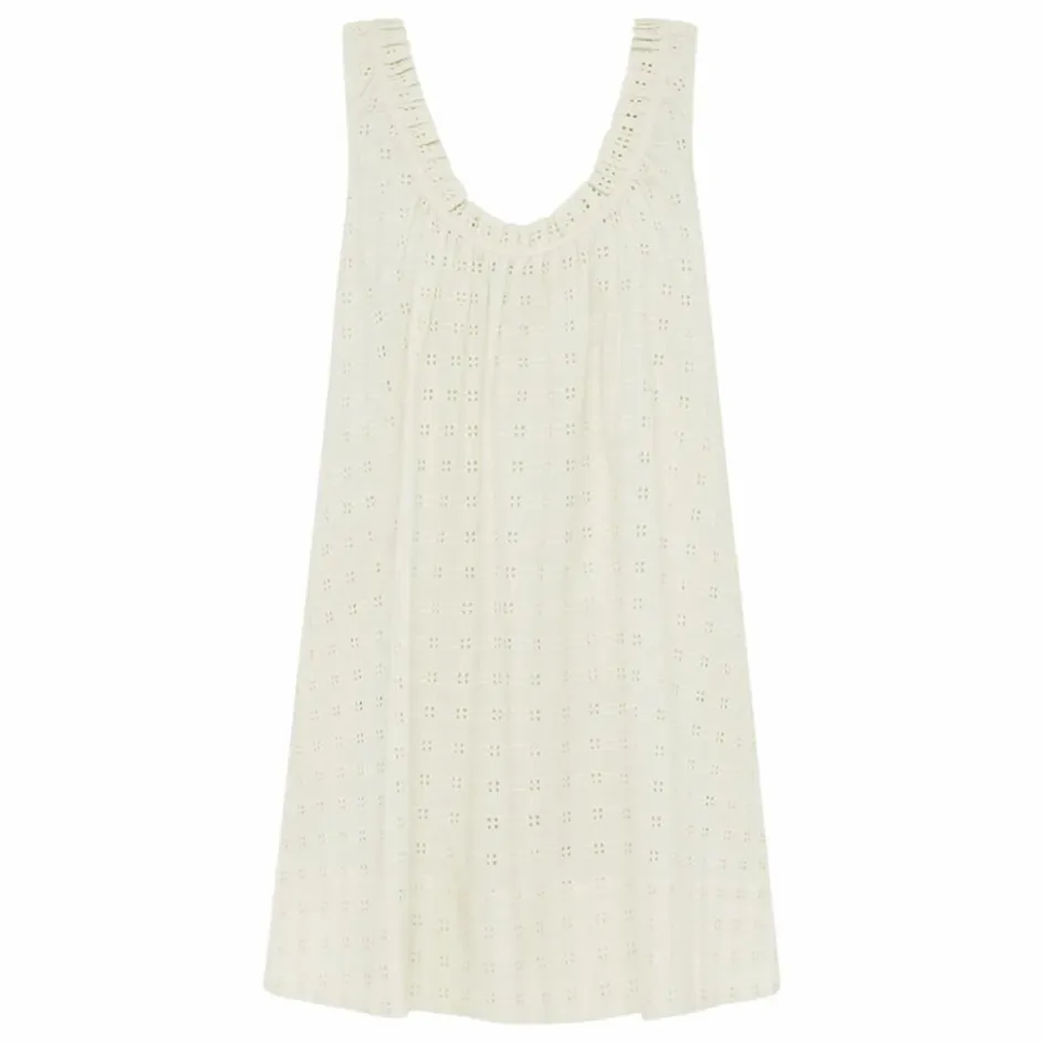 Peony Robe Summer Brodée | Blanc