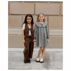 Outlet Rylee + Cru Robe Vichy | Noir
