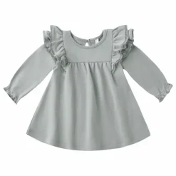 Enfant Quincy Mae Robes, Combinaisons|Robes*Robe Volants Coton Bio |