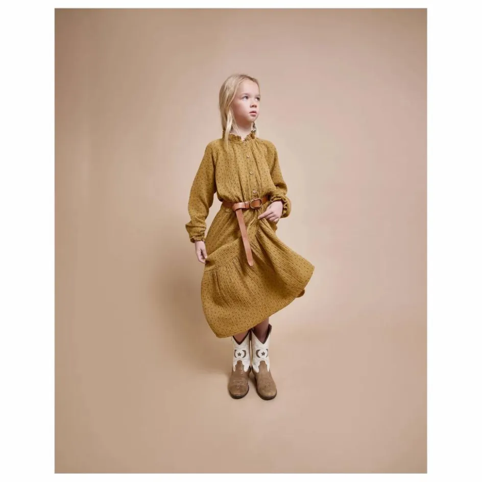 Enfant Búho Robes, Combinaisons*Robe Volants Gaze de Coton Bio |