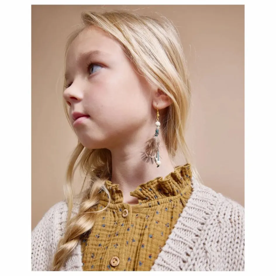 Enfant Búho Robes, Combinaisons*Robe Volants Gaze de Coton Bio |