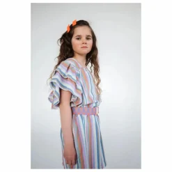Enfant Repose AMS Robes, Combinaisons|Robes, Combinaisons*Robe Volants Rayures Tencel |