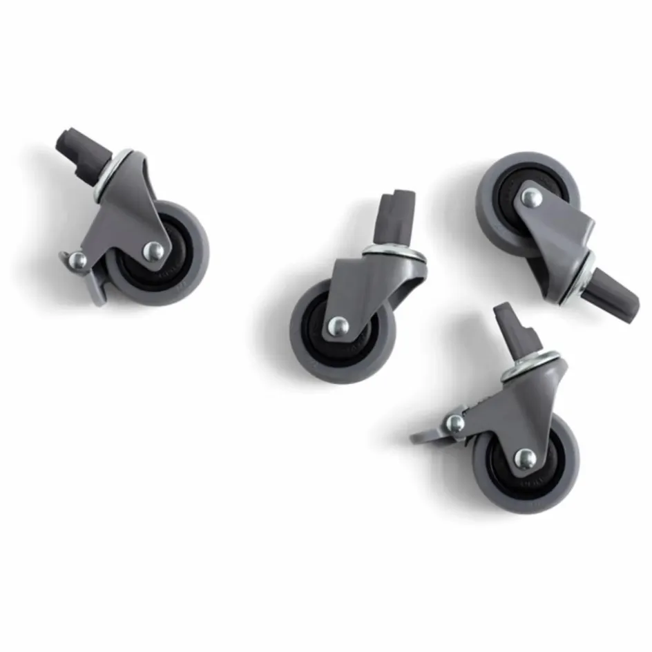 Hot Hay Roues pour cagette pliable Crate - Set de 4 | Gris