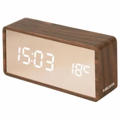 Present Time Réveil LED Copper en bois ||Homme High-Tech|High-Tech, Office