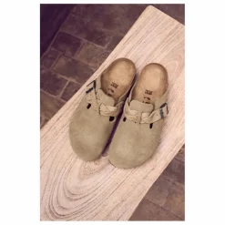 Femme BIRKENSTOCK Sandales, Espadrilles*Sabots Boston Braided Chaussant Etroit |