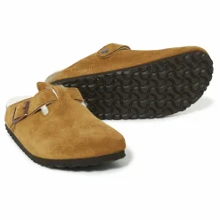Discount Sabots Boston Fur Cuir Suede - Collection Adulte | Femme Sandales, Espadrilles