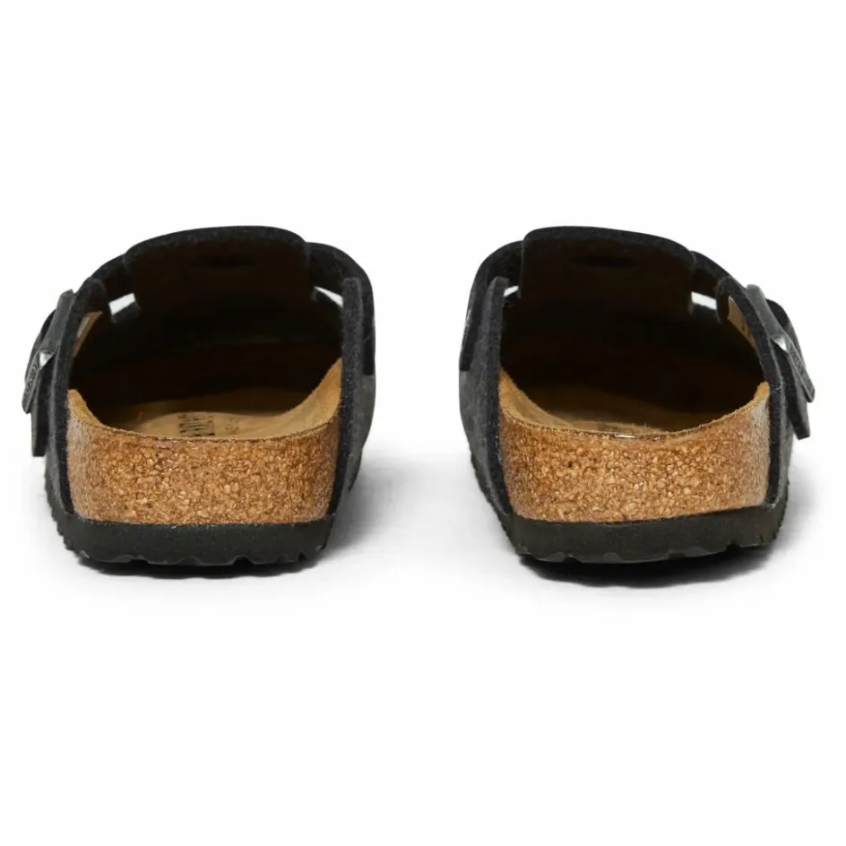 Sale BIRKENSTOCK Sabots Boston Laine - Collection Adulte | Gris anthracite