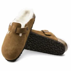 BIRKENSTOCK Sabots Boston Shearling - Collection Adulte | Camel