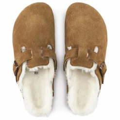 BIRKENSTOCK Sabots Boston Shearling - Collection Adulte | Camel