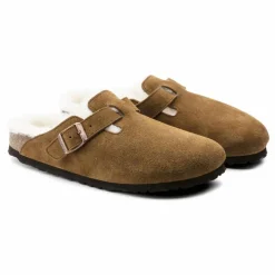BIRKENSTOCK Sabots Boston Shearling - Collection Adulte | Camel