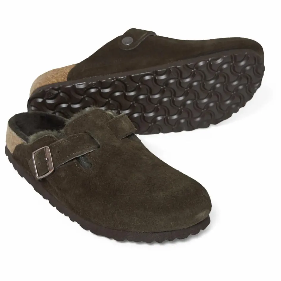 Femme BIRKENSTOCK Sandales, Espadrilles*Sabots Boston Shearling - Collection Adulte |