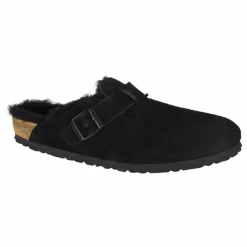 Online BIRKENSTOCK Sabots Boston VL Cuir Suede - Collection Adulte | Noir