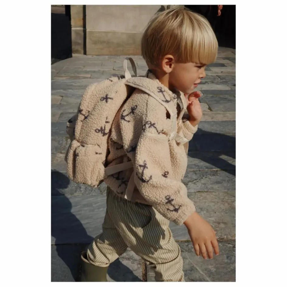 Sale Konges Sløjd Sac à Dos Façon Sherpa Jody Ancres Fibres Recyclées | Beige