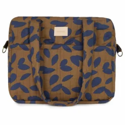 Nobodinoz Puériculture|Sacs À Langer, Trousses*Sac à langer imperméable Hyde Park Blue Leaves |
