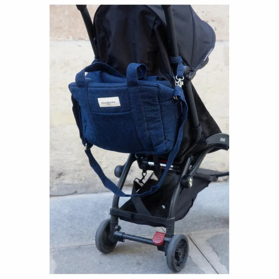 Outlet Sac à langer Mini Darcy en Denim Upcyclé | Sacs À Langer|Puériculture