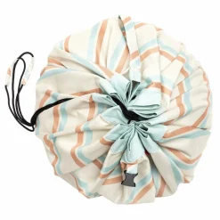 Discount Play and Go Sac / Tapis de jeu d'extérieur Noomad - Rayures | Bleu ciel