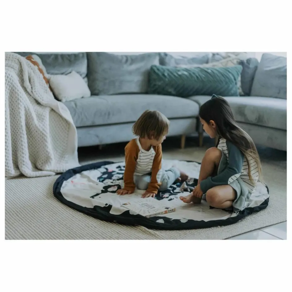 Outlet Play and Go Sac / Tapis de jeu Noomad - Carte du Monde | Blanc