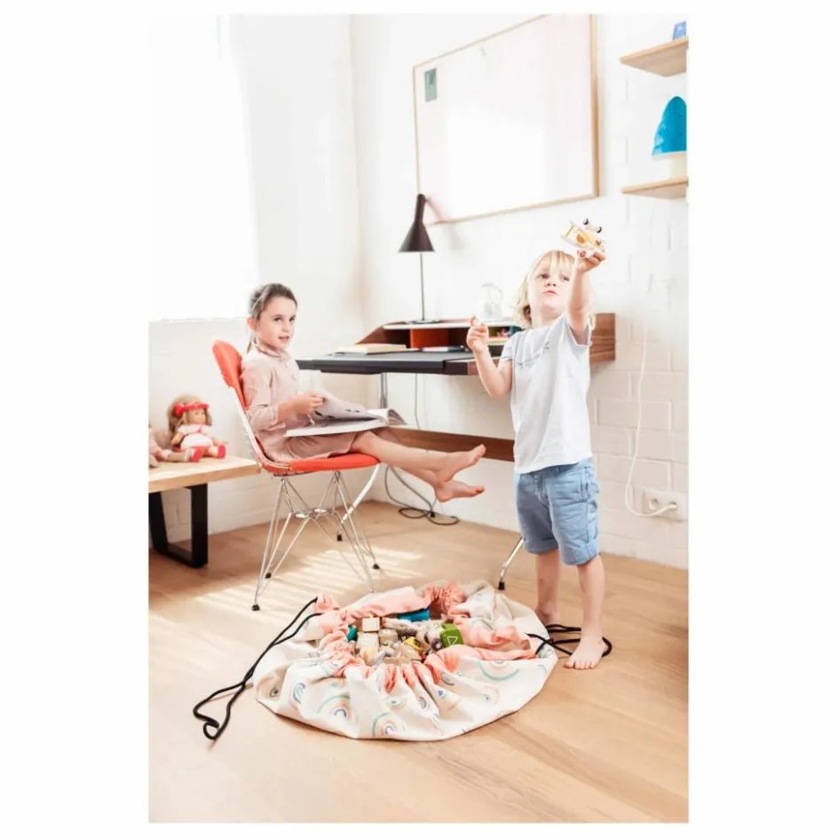 Sale Play and Go Sac / Tapis de jeu Noomad - Arc en Ciel | Blanc