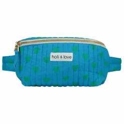 Sale Holi & Love Sac Banane Coeur Coton Bio | Turquoise