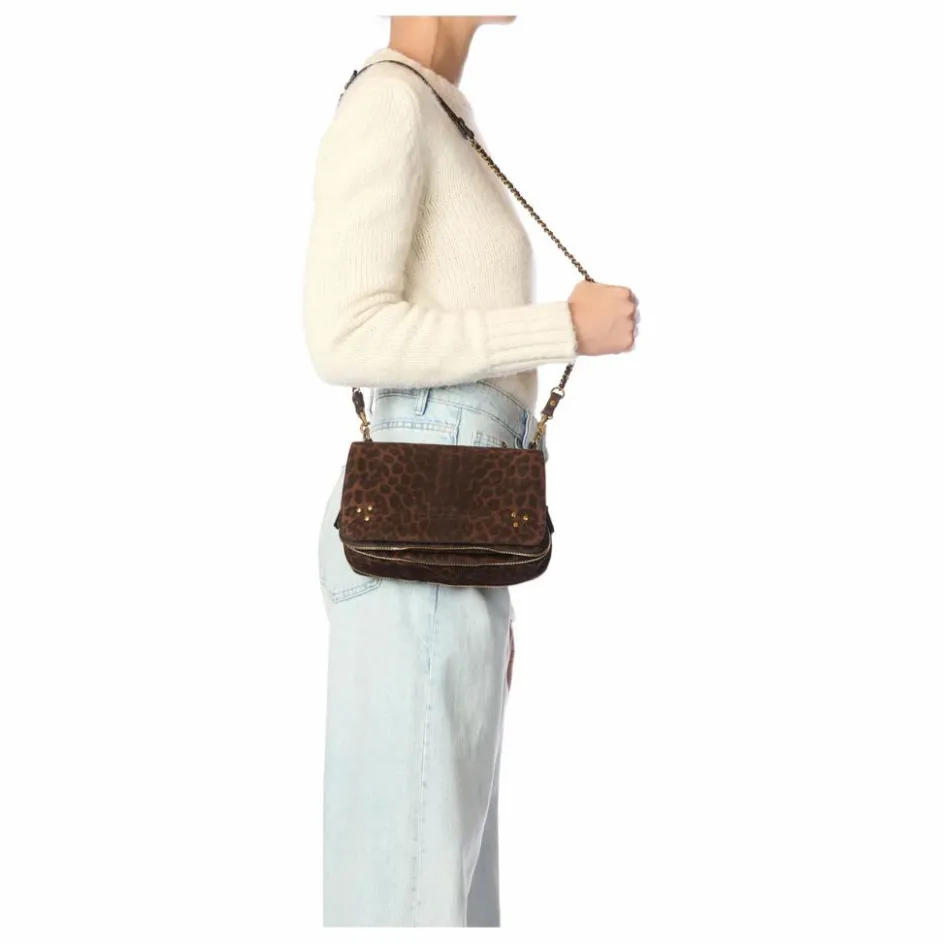 Femme Jérôme Dreyfuss Sacs À Main*Sac Bobi Croûte Velours Léopard |