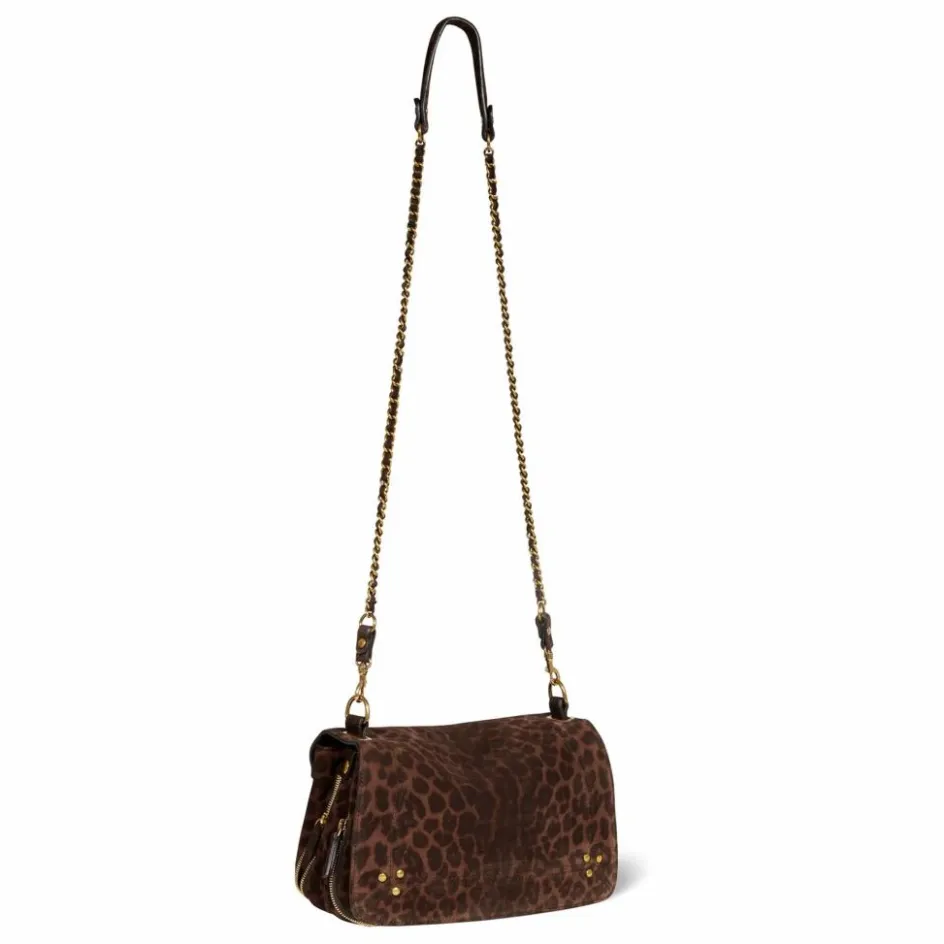 Femme Jérôme Dreyfuss Sacs À Main*Sac Bobi Croûte Velours Léopard |
