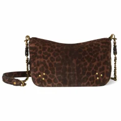 New Jérôme Dreyfuss Sac Bobi S Croûte Velours Léopard | Marron
