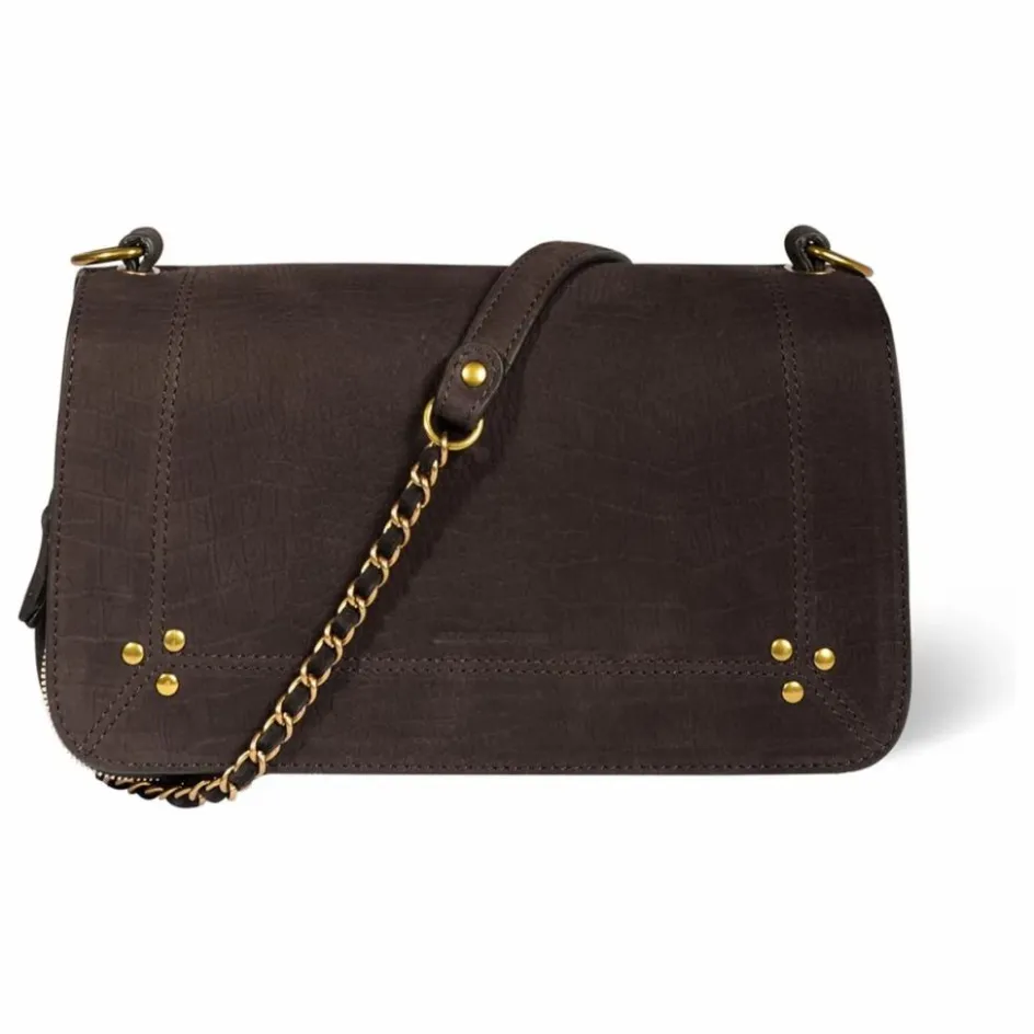 Jérôme Dreyfuss Sac Bobi Taurillon Imprimé Croco ||Femme Sacs À Main