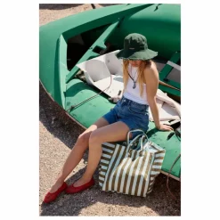Femme Rose in April Cabas*Sac cabas rayé Elisa |