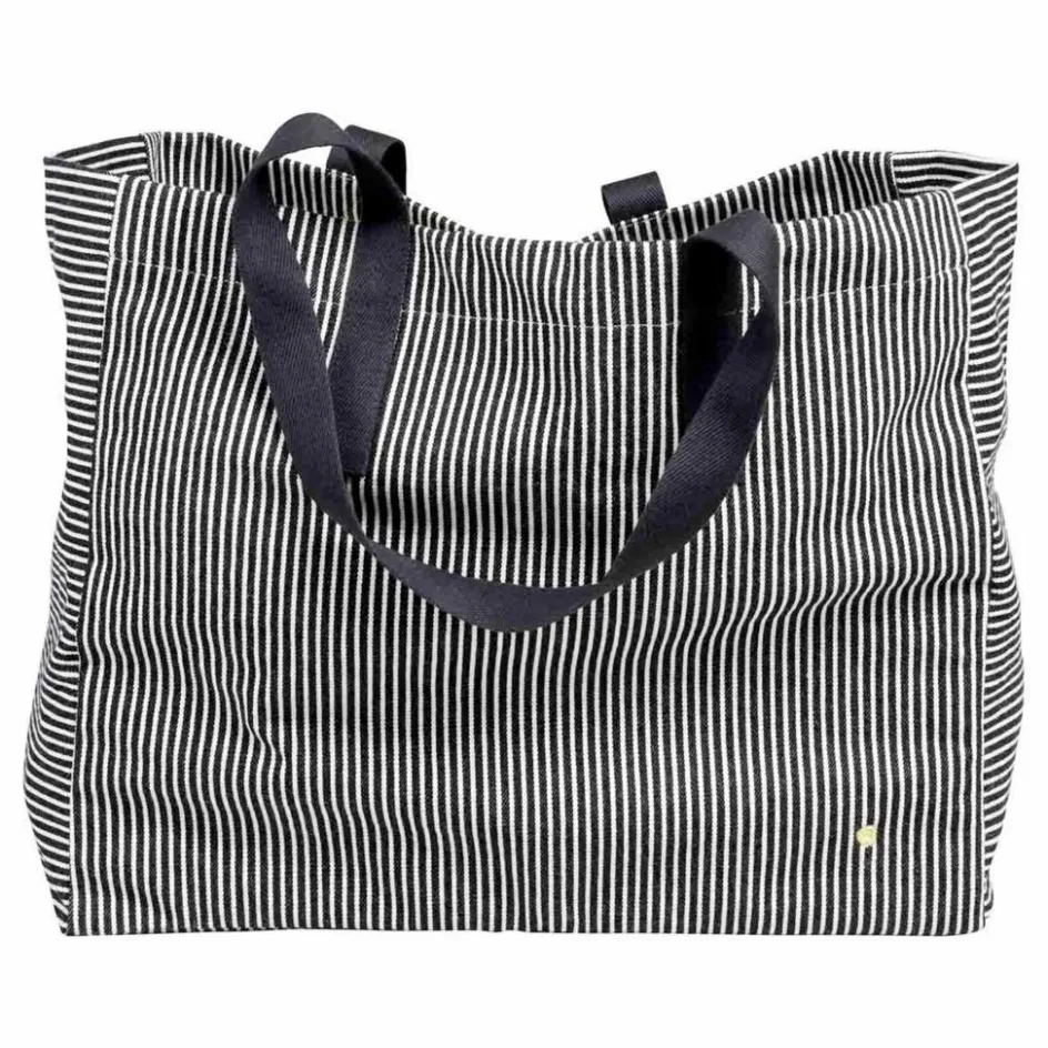 Femme La cerise sur le gâteau Sacs Weeks Ends|Sacs Week-End*Sac cabas rayé en coton bio Basile |