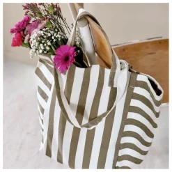 Rose in April Sac cabas rayée Elisabeth ||Femme Sacs Weeks Ends|Sacs Week-End