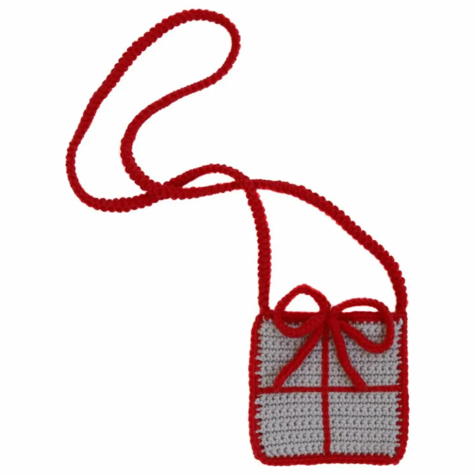 Sale Kalinka Sac Cadeau de Noël Laine Mérinos | Rouge
