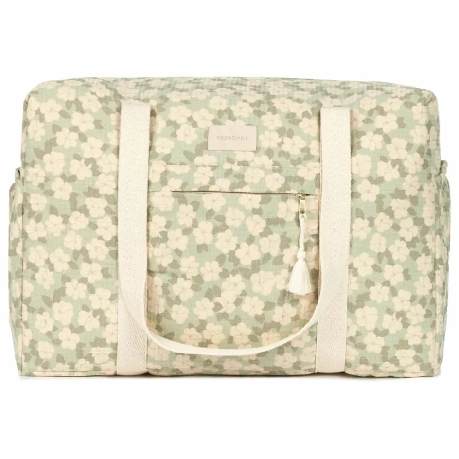 Nobodinoz Sac de maternité imperméable en coton bio Opéra Sakura || Puériculture|Sacs À Langer, Trousses