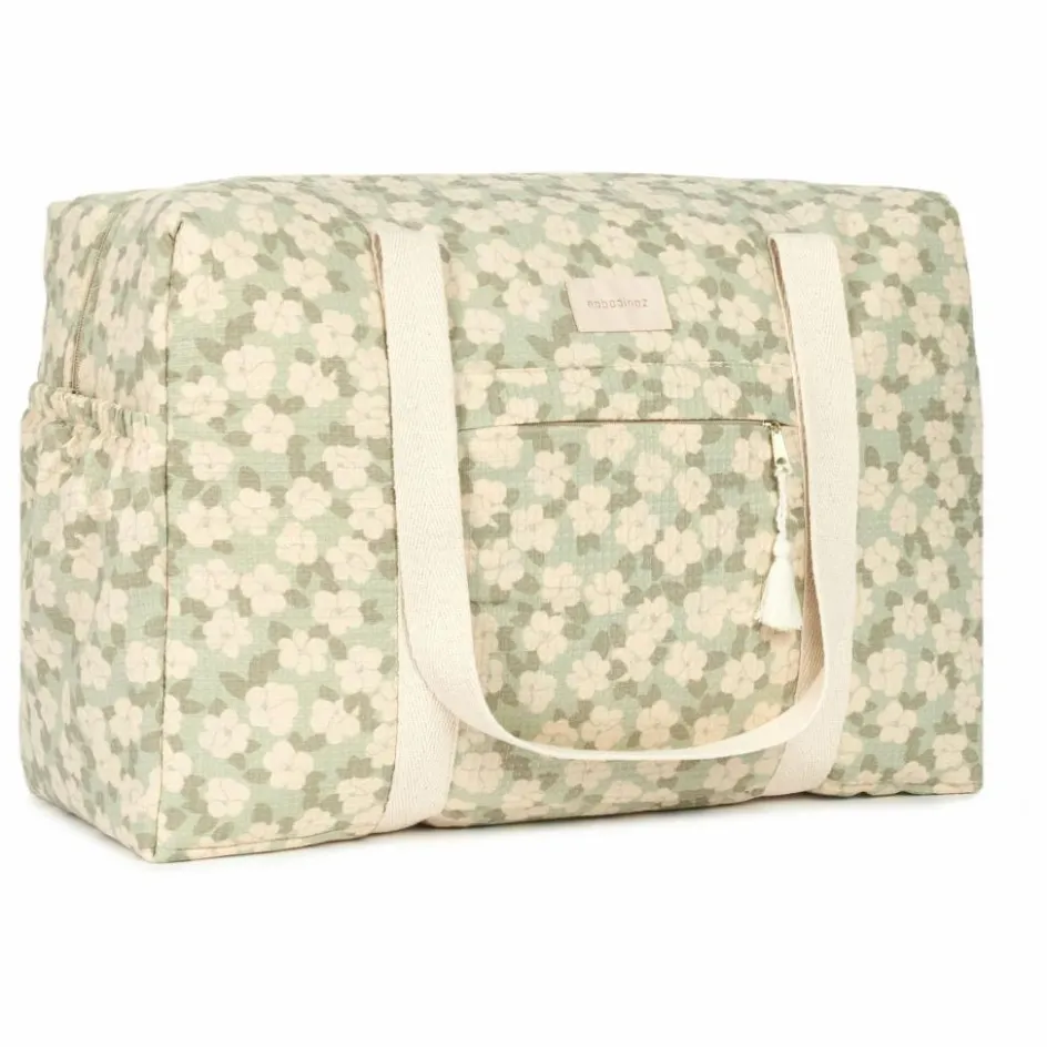 Nobodinoz Sac de maternité imperméable en coton bio Opéra Sakura || Puériculture|Sacs À Langer, Trousses