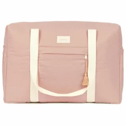 Sale Nobodinoz Sac de maternité imperméable en coton bio Opéra | Rose pâle