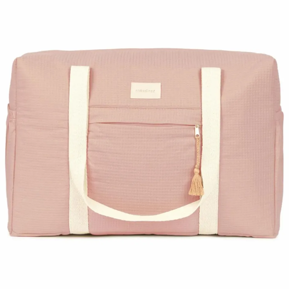 Sale Nobodinoz Sac de maternité imperméable en coton bio Opéra | Rose pâle