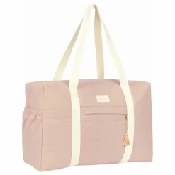 Sale Nobodinoz Sac de maternité imperméable en coton bio Opéra | Rose pâle
