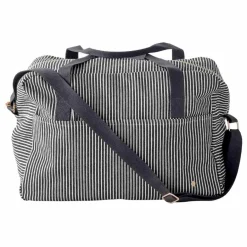 La cerise sur le gâteau Sac de voyage rayé en coton bio Basile ||Femme Sacs Weeks Ends|Sacs Week-End