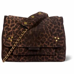 Femme Jérôme Dreyfuss Sacs À Main*Sac Lulu M Croûte Velours Léopard |