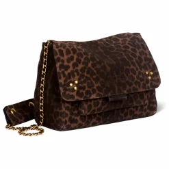 Femme Jérôme Dreyfuss Sacs À Main*Sac Lulu M Croûte Velours Léopard |