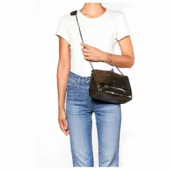 New Jérôme Dreyfuss Sac Lulu M Lamé | Champagne