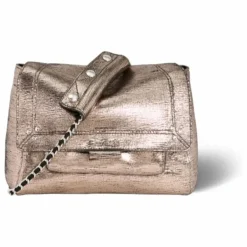 New Jérôme Dreyfuss Sac Lulu M Lamé | Champagne