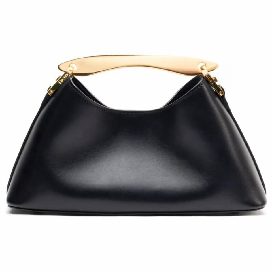 Sale Elleme Sac Mini Boomerang Cuir | Noir